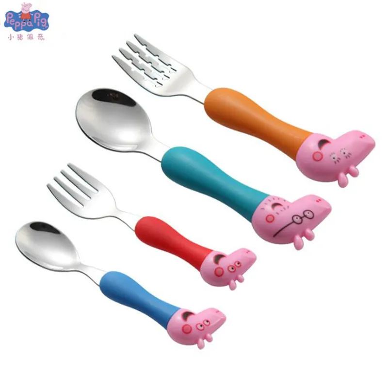 Peppa Pig Baby Tableware Cartoon Pattern Fork And Spoon Set Action Figure Model Children Party Toys
Peppa Pig Baby Tableware Cartoon Pattern Fork And Spoon Set Action Figure Model Children Party Toys