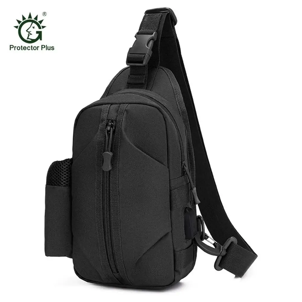 

Tactical Sling Bag Military Messenger Bag Shoulder Chest Satchel with Water Pocket Casual Backpack for Camping Hiking Daypack