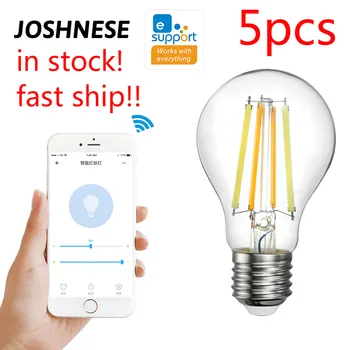 JOSHNESE 220V WiFi Smart Filament Bulb EWeLink APP Remote Control 2700-6500K Dual-color Bulb E27 7.5W Dimmable Bulb Night Light
JOSHNESE 220V WiFi Smart Filament Bulb EWeLink APP Remote Control 2700-6500K Dual-color Bulb E27 7.5W Dimmable Bulb Night Light