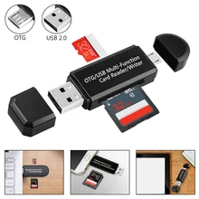 2in1 Multi-Function Card Reader Android USB 2.0 Card Reader SD Card TF Triplet OTG Smart Card Reader Adapter Cable For PC Laptop
2in1 Multi-Function Card Reader Android USB 2.0 Card Reader SD Card TF Triplet OTG Smart Card Reader Adapter Cable For PC Laptop