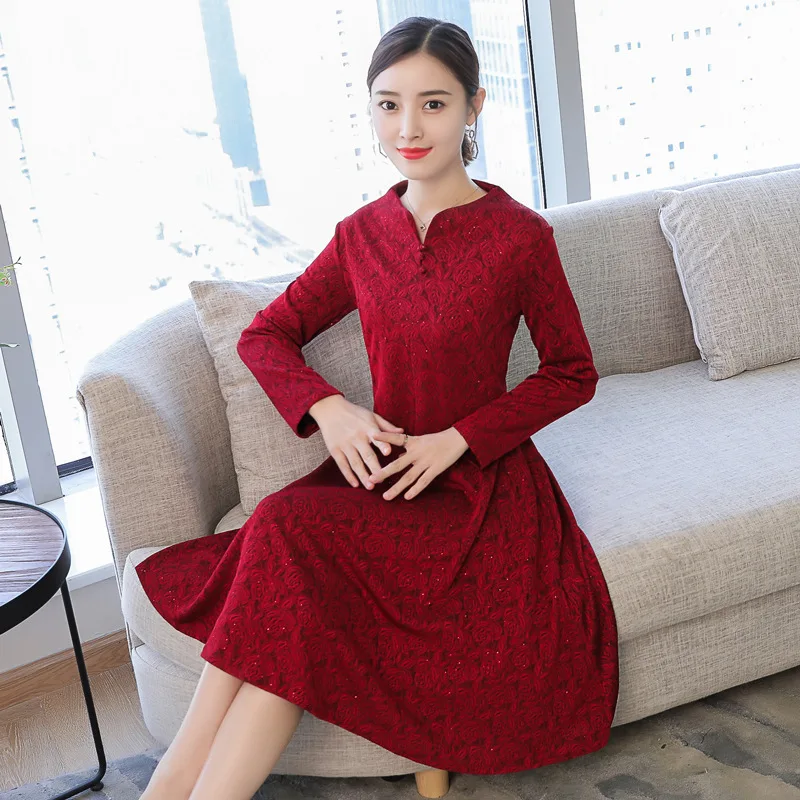 2019 Autumn Fashion New Style Wedding Middle-aged Women Dress Chinese-style Retro Elegant Glorious xi qing da ma Full Body Dress
2019 Autumn Fashion New Style Wedding Middle-aged Women Dress Chinese-style Retro Elegant Glorious xi qing da ma Full Body Dress