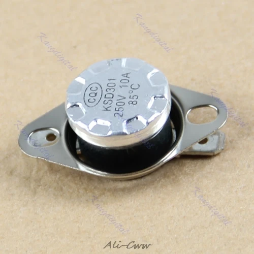 Переключатель температуры с термостатом KSD301 NC 2018 1/5/10 шт. 250 В 10 А биметаллический