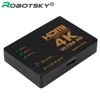 3 Port 4Kx2K 1080P HDMI Switcher For HDTV Xbox PS3 4 Ultra HD HDMI Switch Selector 3 In 1 HDMI Splitter for Multimedia Projector
3 Port 4Kx2K 1080P HDMI Switcher For HDTV Xbox PS3 4 Ultra HD HDMI Switch Selector 3 In 1 HDMI Splitter for Multimedia Projector