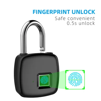 Security Smart Thumbprint Door Padlocks Rechargeable Door Lock Fingerprint Smart Padlock USB Keyless Quick Unlock P30 P50 L34
Security Smart Thumbprint Door Padlocks Rechargeable Door Lock Fingerprint Smart Padlock USB Keyless Quick Unlock P30 P50 L34