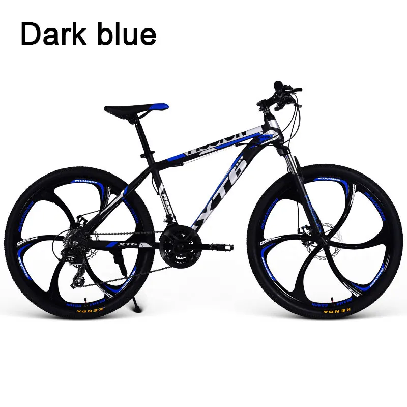 Best Bicycle Six Knife One Round Mountain Bike Adult Male and Female Students Racing Double Disc Brakes Off Road Shocking Bicycle 8