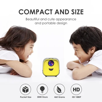 1080P HD LED Movie Video Projector Mini Projector Color Learning Education Entertainment Game Home Theater for Children Kids
1080P HD LED Movie Video Projector Mini Projector Color Learning Education Entertainment Game Home Theater for Children Kids