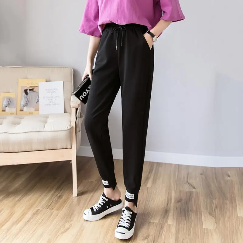 Drawstring Sweatpants Fall 2020 Women Ankle Banded Pants Capri Harlan Pants Labeled Trousers Straight Sweatpants Women Baggy
Drawstring Sweatpants Fall 2020 Women Ankle Banded Pants Capri Harlan Pants Labeled Trousers Straight Sweatpants Women Baggy