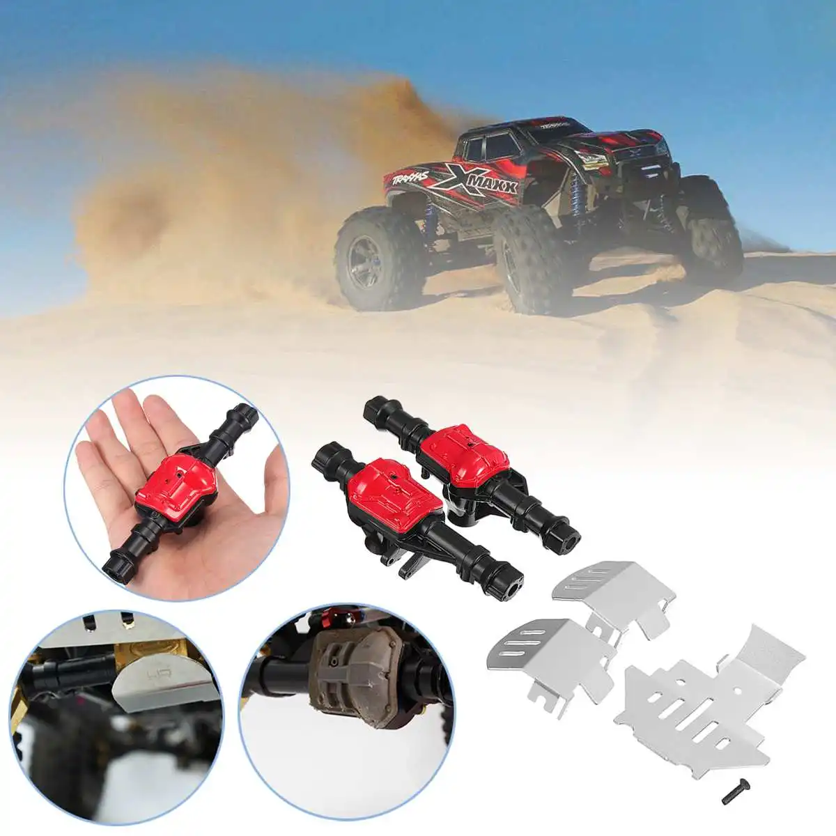 2PCS Front & Rear Alloy Metal Axle Shell Axle Housing 300g for 1/10 RC Crawler TRX-4 & TRX4-S02 Car Bronco Upgrade Parts
2PCS Front & Rear Alloy Metal Axle Shell Axle Housing 300g for 1/10 RC Crawler TRX-4 & TRX4-S02 Car Bronco Upgrade Parts