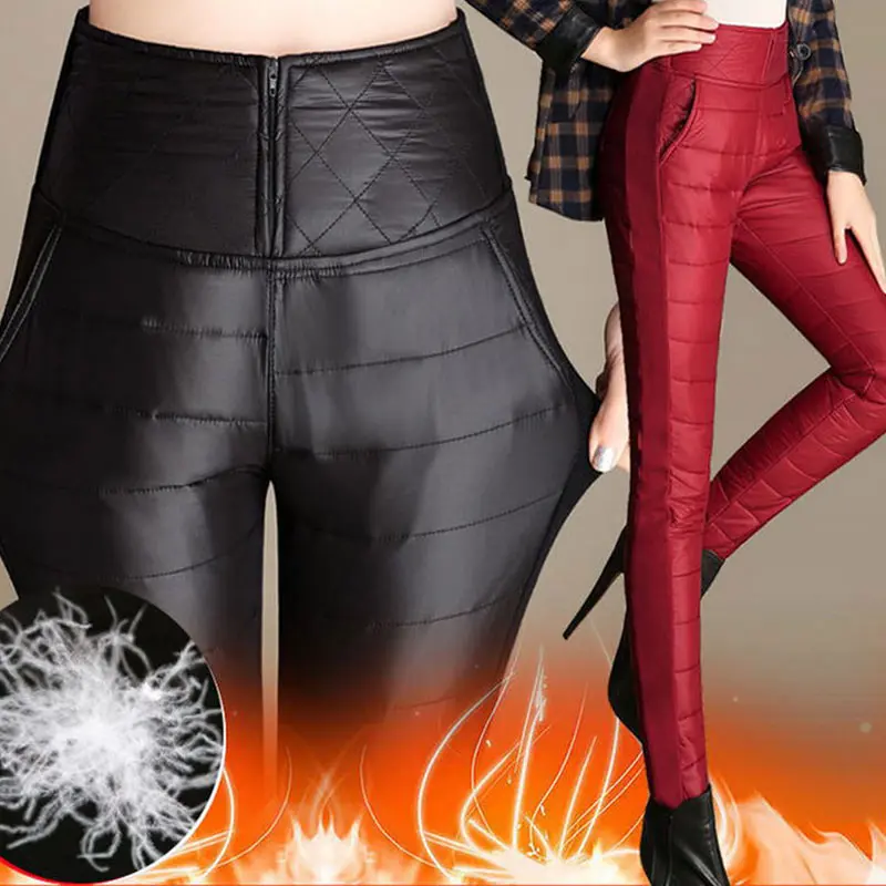SymorHouse Women Winter Pencil Pants New Design Windproof Down Pants Stitching Slim Warm High Waist Thick Velvet Trousers Pants
SymorHouse Women Winter Pencil Pants New Design Windproof Down Pants Stitching Slim Warm High Waist Thick Velvet Trousers Pants