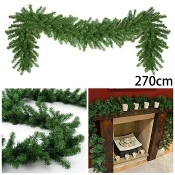 1pc Christmas Garland 270CM 200-Heads Christmas Xmas Garland Vine Artificial Pine Green Spruce Decoration
1pc Christmas Garland 270CM 200-Heads Christmas Xmas Garland Vine Artificial Pine Green Spruce Decoration