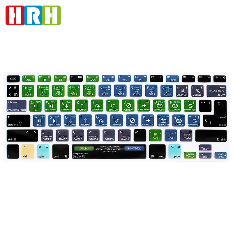 HRH Serato DJ Spanish Hotkey Shortcuts Function Silicone Keyboard Cover Protector Keypad Skin For Mac Air Pro Retina 13"15 EU/US
HRH Serato DJ Spanish Hotkey Shortcuts Function Silicone Keyboard Cover Protector Keypad Skin For Mac Air Pro Retina 13"15 EU/US