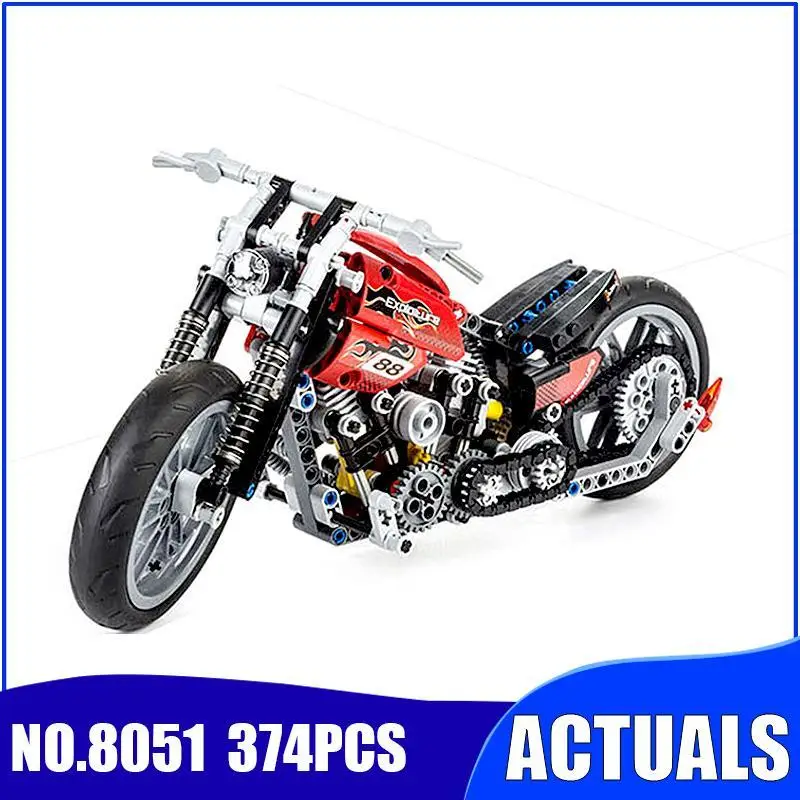 31*17cm Technic Compatible Motorcycle Lifelike DIY Building Blocks Models Educational Game Kids Boy Favorite Toys Birthday Gifts
31*17cm Technic Compatible Motorcycle Lifelike DIY Building Blocks Models Educational Game Kids Boy Favorite Toys Birthday Gifts