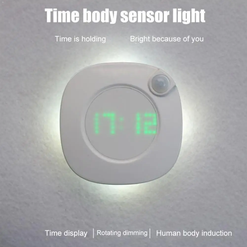 1pc LED Motion Sensor Light Time Display Human Body Home Light Induction Charging Lamp Sensor Motion Wall Lamp Table Light R7G0
1pc LED Motion Sensor Light Time Display Human Body Home Light Induction Charging Lamp Sensor Motion Wall Lamp Table Light R7G0
