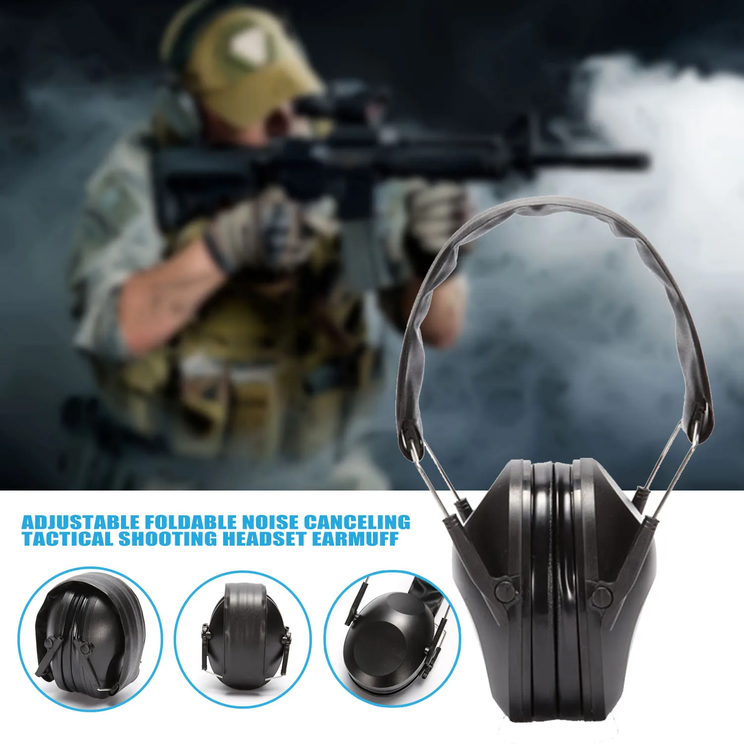 Ear Plugs Tactical Hunting Folding Ear Defenders Anti-Noise Ear Protector Ear Muff Hearing Protection Soundproof For Shooting
Ear Plugs Tactical Hunting Folding Ear Defenders Anti-Noise Ear Protector Ear Muff Hearing Protection Soundproof For Shooting