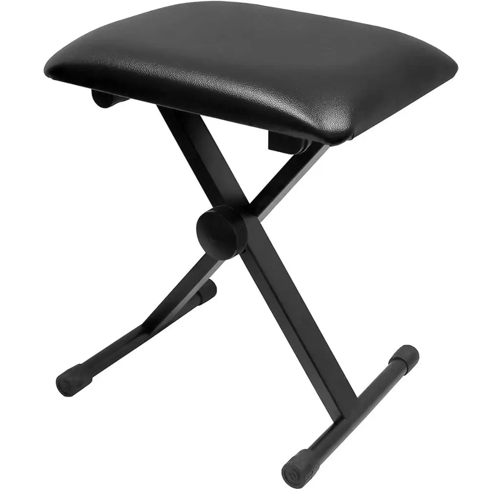 Lightweight X-type Piano Keyboard Bench Adjustable Portable Music Guitar Chair Black Non-slip Leather Folding Chair Seat Bench
Lightweight X-type Piano Keyboard Bench Adjustable Portable Music Guitar Chair Black Non-slip Leather Folding Chair Seat Bench