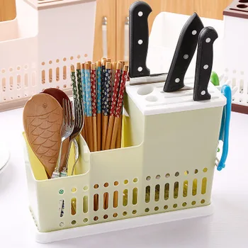 

Knife Bag Home Hollow Knife Shelves 3 Colors Multi-Function Kitchen Storage Rack Sundries Tools Towels Storage Holders Organizer
