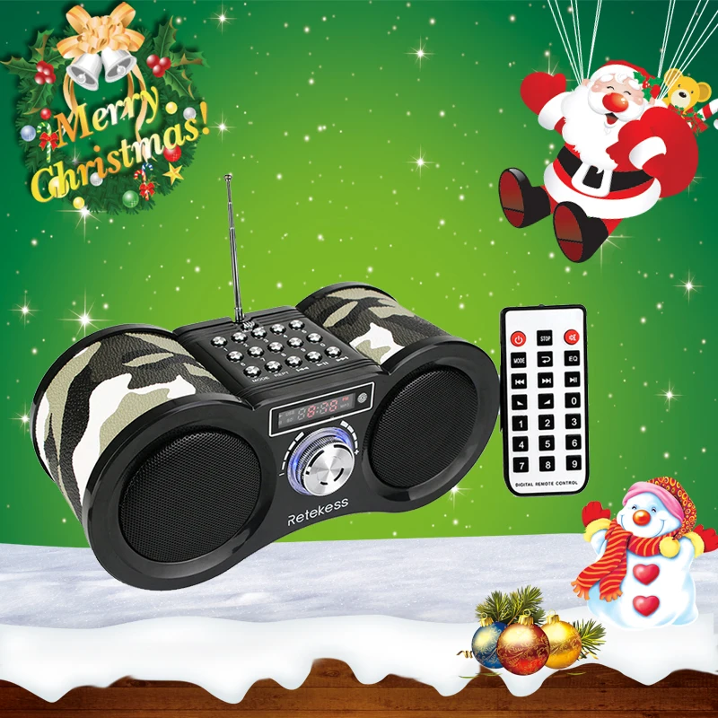 Camouflage Color Stereo FM Radio USB / TF Card Speaker MP3 Music Player with Remote Control Y4306M
Camouflage Color Stereo FM Radio USB / TF Card Speaker MP3 Music Player with Remote Control Y4306M
