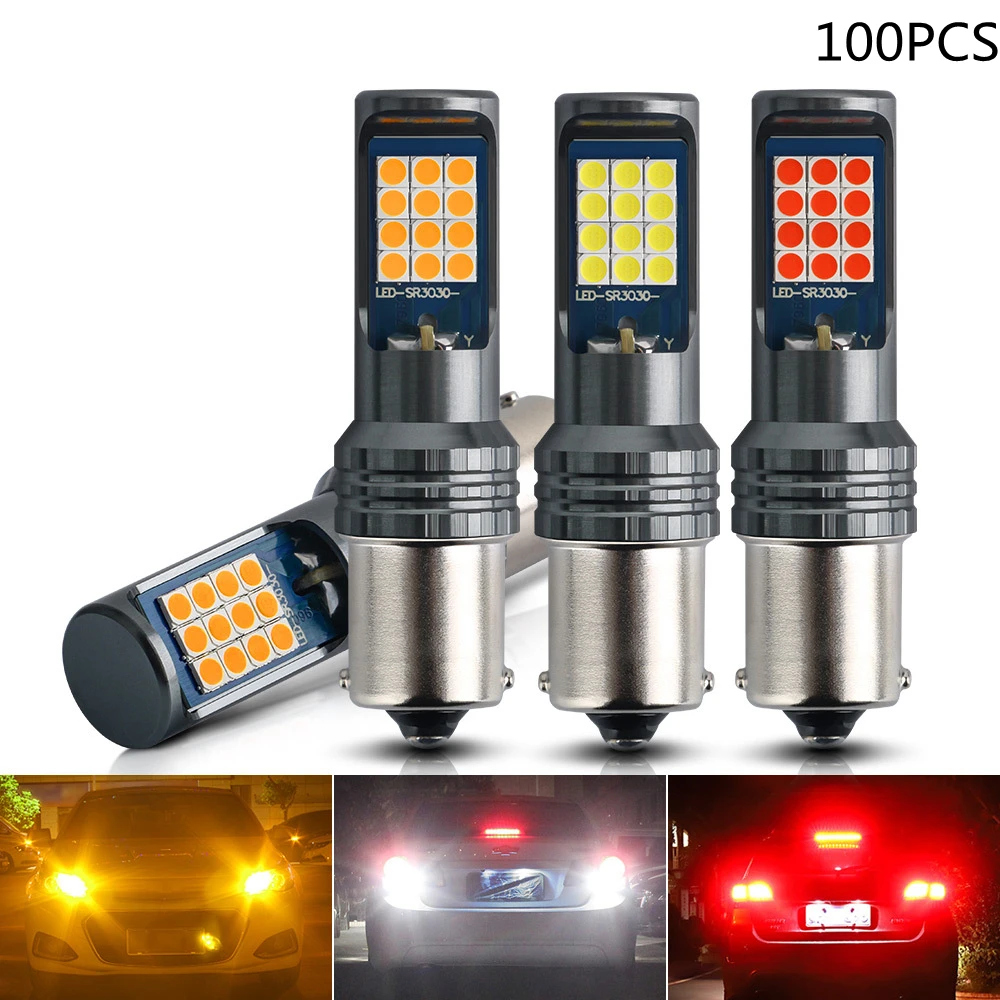100pcs P21W 1156 BA15S LED Bulbs Car Lights Turn Signal Reverse Brake Light R5W 3030 LEDs 12V DC Automobiles Lamp DRL for Skoda
100pcs P21W 1156 BA15S LED Bulbs Car Lights Turn Signal Reverse Brake Light R5W 3030 LEDs 12V DC Automobiles Lamp DRL for Skoda