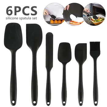 6pcs Cooking Tools Set Non-stick Cooking Spoon Spatula Ladle Egg Beaters Silicone Heat-Resistant Cream Scraper Kitchen Tools
6pcs Cooking Tools Set Non-stick Cooking Spoon Spatula Ladle Egg Beaters Silicone Heat-Resistant Cream Scraper Kitchen Tools