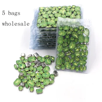 New Wholesale 5 bags mixed shape Light Green rhinestones Resin silver base sew on rhinestones for Clothing accessories
New Wholesale 5 bags mixed shape Light Green rhinestones Resin silver base sew on rhinestones for Clothing accessories