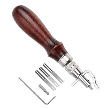 NICEYARD DIY Leathercraft Tool Wood+Steel Edge Skiving Adjustable Pro Stitching Groover Crease Leather Sewing Tool 5 in 1
NICEYARD DIY Leathercraft Tool Wood+Steel Edge Skiving Adjustable Pro Stitching Groover Crease Leather Sewing Tool 5 in 1