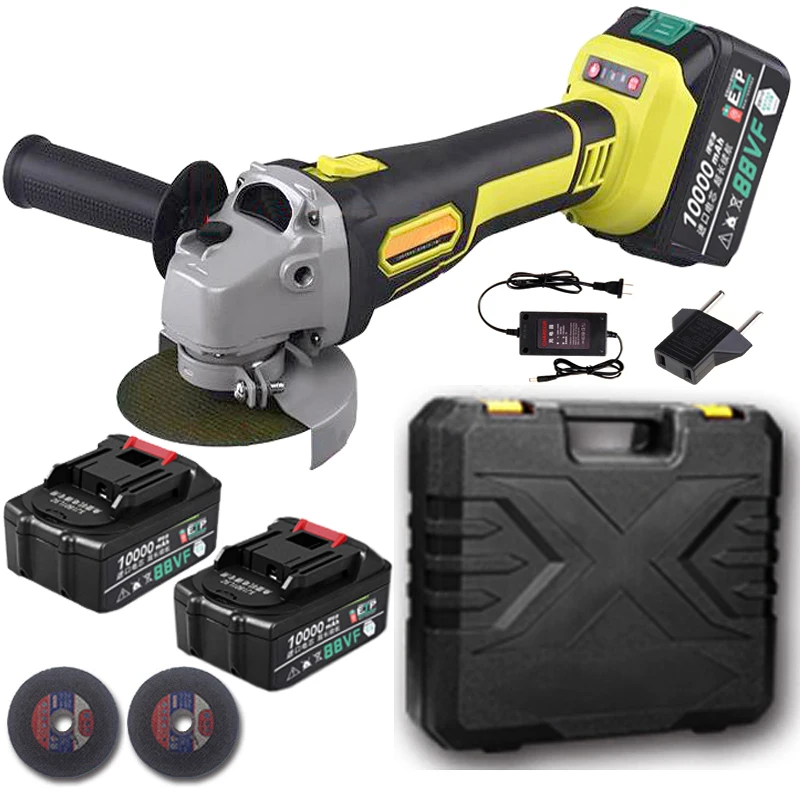 Protable Electric Angle Grinder Cordless Power Cutting Tool 128VF 29800mAh lithium battery Rechargeable Power Tool Grinder
Protable Electric Angle Grinder Cordless Power Cutting Tool 128VF 29800mAh lithium battery Rechargeable Power Tool Grinder