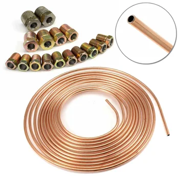 New Steel Zinc Copper Nickel Brake Line Tubing Kit 1/4 OD 25 Ft 7.62 M Anti-rust Pipe Hose Line Coil Roll Fittings
New Steel Zinc Copper Nickel Brake Line Tubing Kit 1/4 OD 25 Ft 7.62 M Anti-rust Pipe Hose Line Coil Roll Fittings