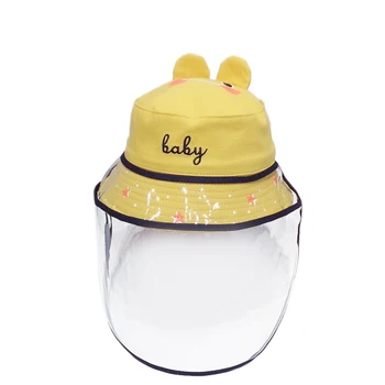 Baby Kids Bucket Hat Boys Girls Caps Protective Face Shield Cover Mask Hats Anti Saliva Dustproof Fisherman Cap Dual-Use Sun Hat 
Baby Kids Bucket Hat Boys Girls Caps Protective Face Shield Cover Mask Hats Anti Saliva Dustproof Fisherman Cap Dual-Use Sun Hat
