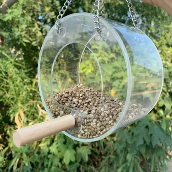 Good Window Bird Feeder with Strong Extra Suction Cups& Hanging Chains, Refillable Sliding Hanging Tray/Drain Holes Wild Bird
Good Window Bird Feeder with Strong Extra Suction Cups& Hanging Chains, Refillable Sliding Hanging Tray/Drain Holes Wild Bird