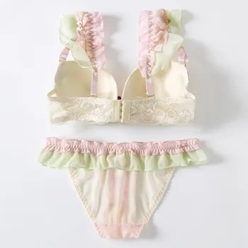 Women's Push Up Sexy Sweet Bra Set Wireless Unlined Brassiere Lace Lingerie Women Girls Underwear G-string Panties Clothing 
Women's Push Up Sexy Sweet Bra Set Wireless Unlined Brassiere Lace Lingerie Women Girls Underwear G-string Panties Clothing