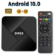 D905 Quad Core 5GWiFi Smart TV BOX Network Player 4K Android 10.0 Video Game Case 2.4G Amlogic S905 Set Top Box Media Player
D905 Quad Core 5GWiFi Smart TV BOX Network Player 4K Android 10.0 Video Game Case 2.4G Amlogic S905 Set Top Box Media Player