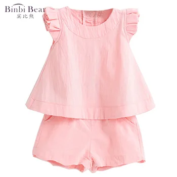 Binbi Bear 2020 Summer New Fungus Flying Sleeveless Sleeveless Solid Color Set Girls Two-piece Kids Clothes Girls
Binbi Bear 2020 Summer New Fungus Flying Sleeveless Sleeveless Solid Color Set Girls Two-piece Kids Clothes Girls
