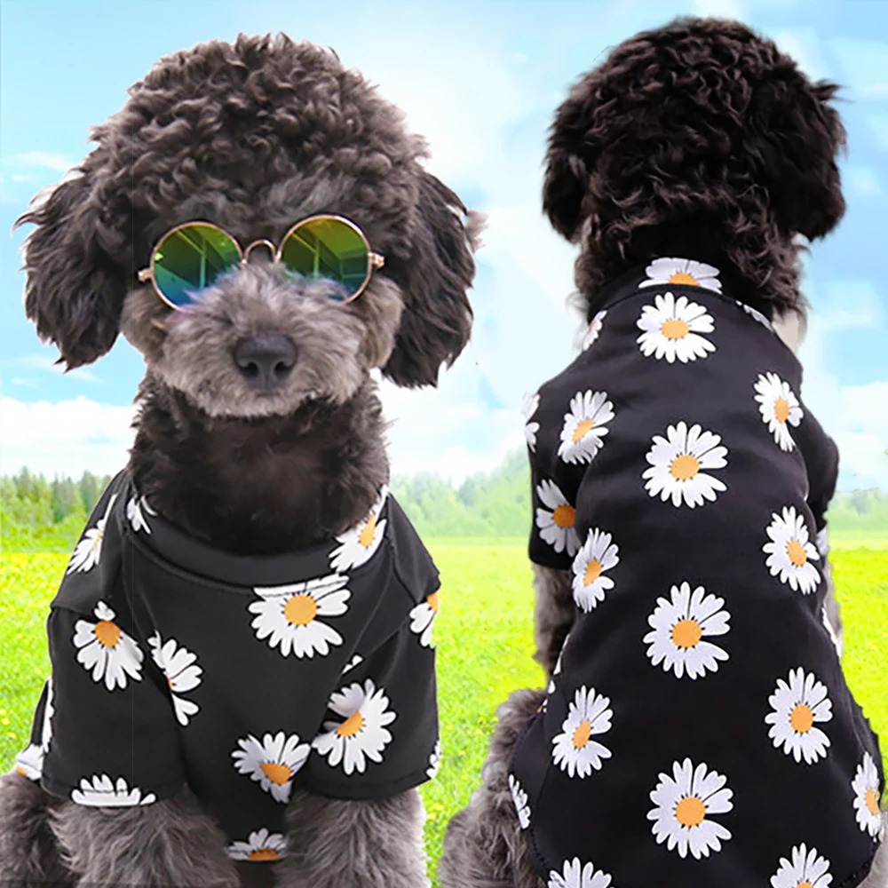 Pet Dog Clothes Dogs Daisy T-shirt for Small Medium Dogs Puppy Outfit Spring Summer Pet Travel outfit Clothes for Teddy Bichon
Pet Dog Clothes Dogs Daisy T-shirt for Small Medium Dogs Puppy Outfit Spring Summer Pet Travel outfit Clothes for Teddy Bichon