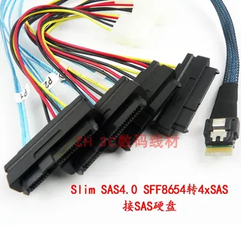New Slim SAS4.0 One Point Four Motherboard Array Card SFF8654 Turn 4SAS Hard Disk Data Cable 50CM
New Slim SAS4.0 One Point Four Motherboard Array Card SFF8654 Turn 4SAS Hard Disk Data Cable 50CM