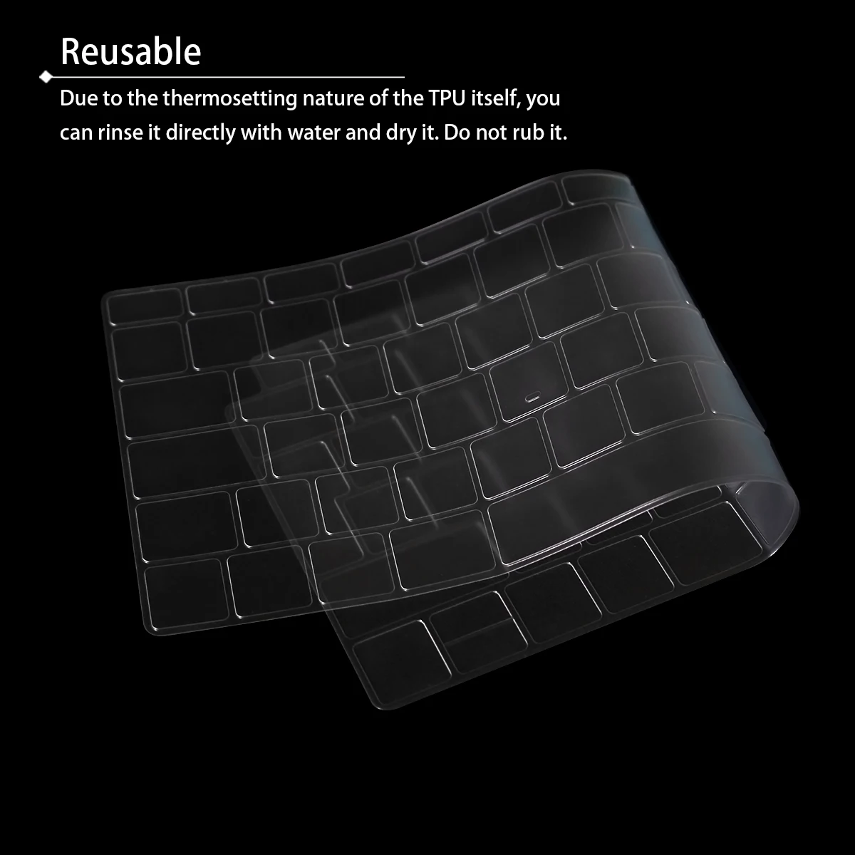 HRH TPU Waterproof Dustproof Laptop Keyboard Protective Film for MacBook Newest Air 13" 2018 Release A1932,Keyboard Skin Cover
HRH TPU Waterproof Dustproof Laptop Keyboard Protective Film for MacBook Newest Air 13" 2018 Release A1932,Keyboard Skin Cover