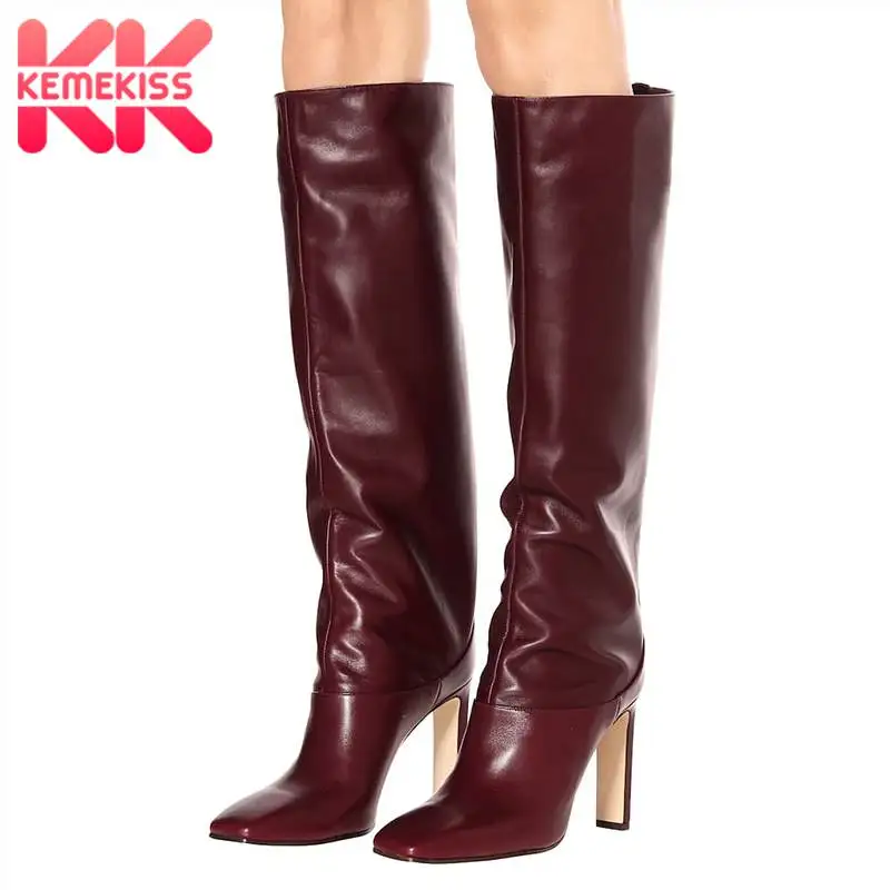 KemeKiss Plus Size 35-48 Knee High Boots Women New Design Fur Warm Winter Shoes Women Fashion High Heel Botas Woman Footwear 
KemeKiss Plus Size 35-48 Knee High Boots Women New Design Fur Warm Winter Shoes Women Fashion High Heel Botas Woman Footwear