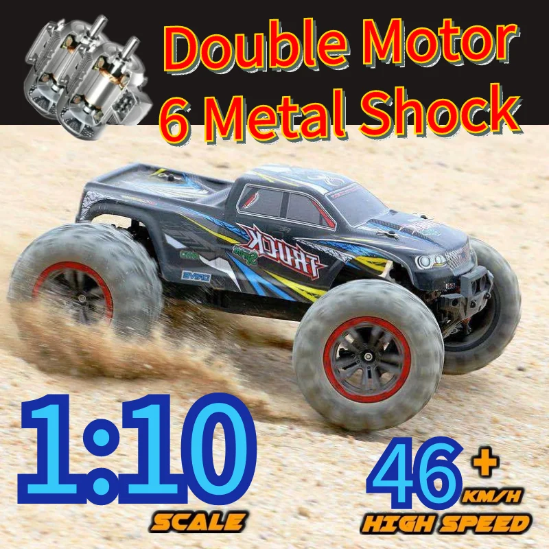 RC Car High Speed 1:10 4WD Off Road Fast Drift Monster Truck Radio Remote Control Racing Cars Waterproof Adults Kids Toys Boys | Игрушки и