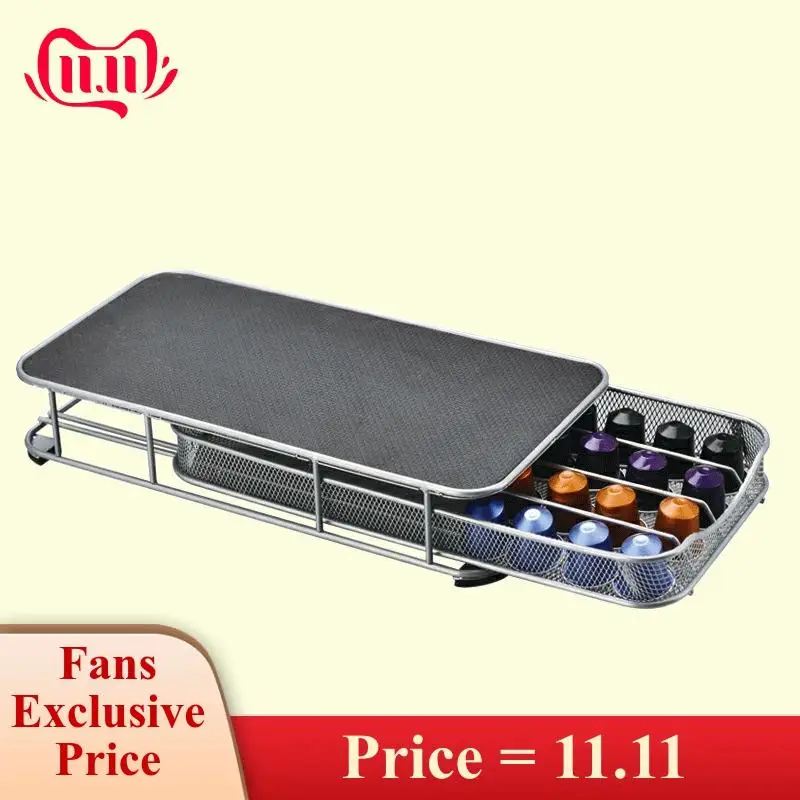 Coffee Capsule Rack Organizer Stainless Steel Coffee Pod Holder Non Slip Coffee Capsule Storage Shelf 40pcs Capsules Organizers
Coffee Capsule Rack Organizer Stainless Steel Coffee Pod Holder Non Slip Coffee Capsule Storage Shelf 40pcs Capsules Organizers