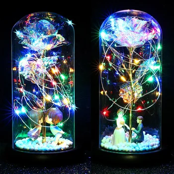 Rose in Glass Dome LED Forever Rose Lamp for Christmas Valentine's Mother's Day Romantic Gift
Rose in Glass Dome LED Forever Rose Lamp for Christmas Valentine's Mother's Day Romantic Gift