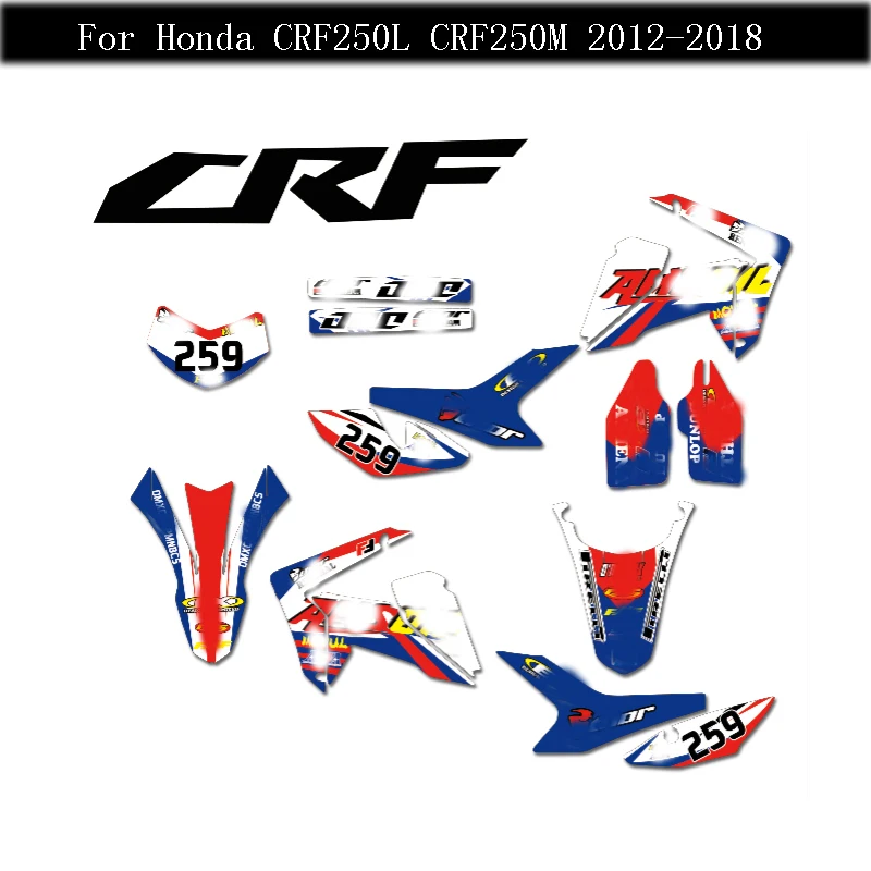 12-18 CRF250L/M Free Custom Team Graphics Backgrounds Decals 3M Stickers Kit For Honda CRF250L CRF250M 2012 - 2018 2017 2016
12-18 CRF250L/M Free Custom Team Graphics Backgrounds Decals 3M Stickers Kit For Honda CRF250L CRF250M 2012 - 2018 2017 2016