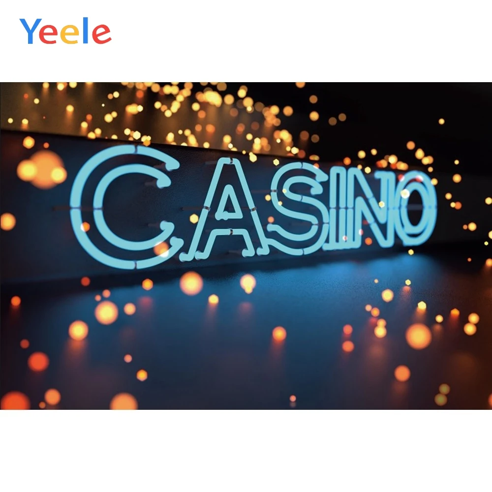 Yeele Gambling Casino Shiny Light Bokeh Banner Poster Photography Backgrounds Vinyl Photographic Backdrops For Photo Studio | Электроника