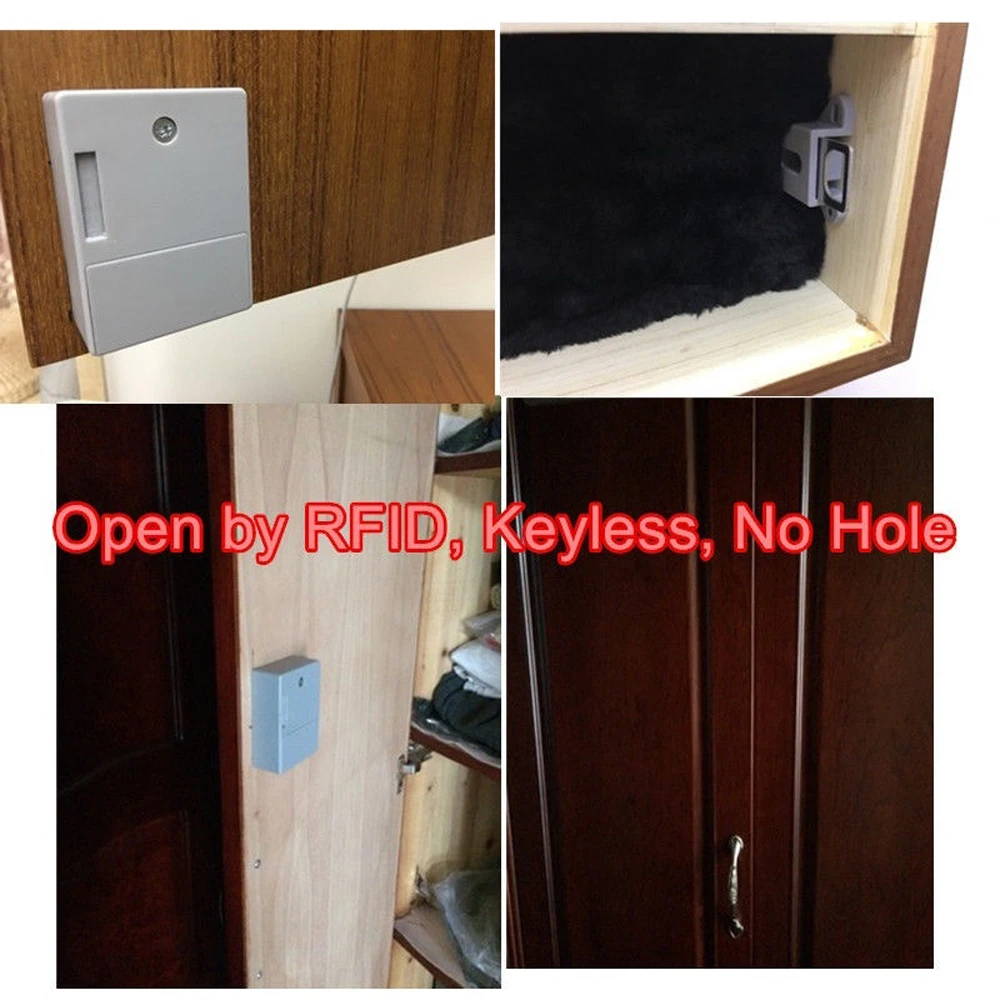 New Battery RFID IC Card Sensor Cabinet Drawer Smart Lock DIY Invisible Hidden Digital Lock without Perforate Hole Intelligent
New Battery RFID IC Card Sensor Cabinet Drawer Smart Lock DIY Invisible Hidden Digital Lock without Perforate Hole Intelligent