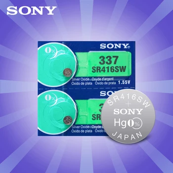 2pcs/lot For Sony Original 1.55V 337 SR416SW Silver Oxide Watch Battery 337 SR416SW Button Coin Cell For Watch Electric Toys
2pcs/lot For Sony Original 1.55V 337 SR416SW Silver Oxide Watch Battery 337 SR416SW Button Coin Cell For Watch Electric Toys