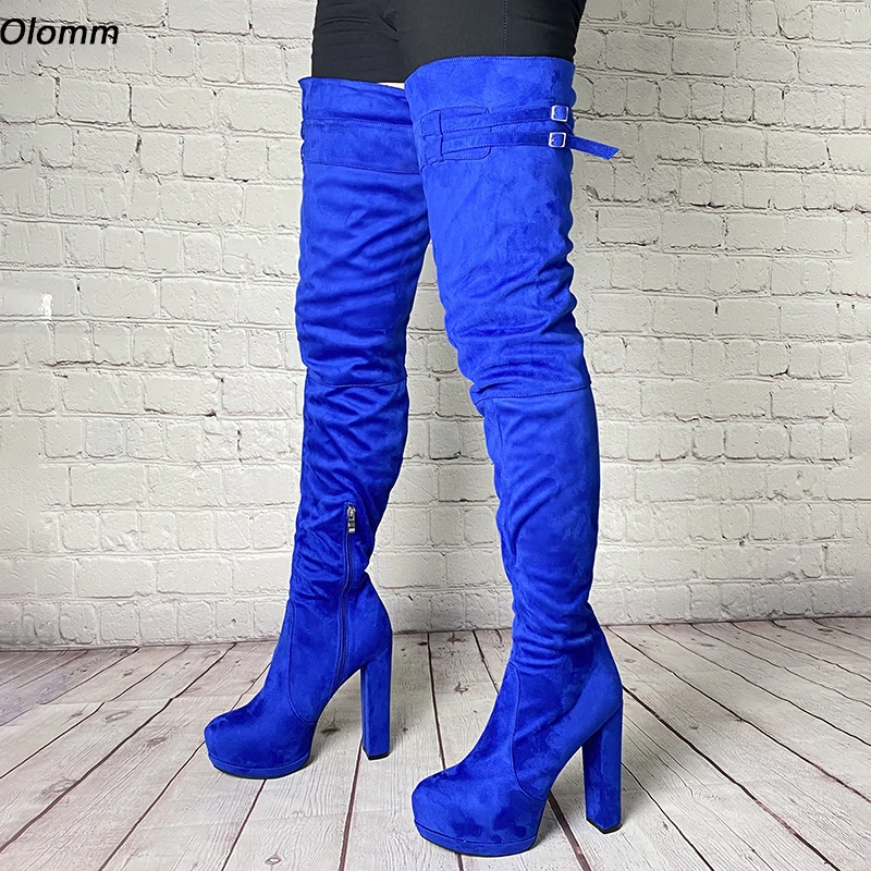 Женские замшевые туфли Olomm на платформе, с ремешком и пряжкой, на массивном каблуке, с круглым носком, красивые синие, фуксия, размеры США 5-20, для зимы
Женские замшевые туфли Olomm на платформе, с ремешком и пряжкой, на массивном каблуке, с круглым носком, красивые синие, фуксия, размеры США 5-20, для зимы