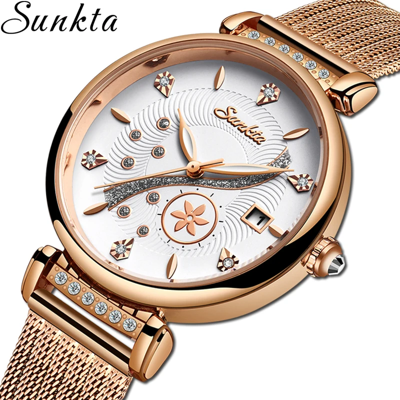 SUNKTA Hot Creative Simple Quartz Watch Women's Dress Gift Steel Mesh Watches New Clock Ladies Bracelet Watch relogios feminino
SUNKTA Hot Creative Simple Quartz Watch Women's Dress Gift Steel Mesh Watches New Clock Ladies Bracelet Watch relogios feminino
