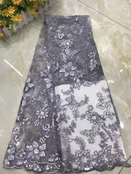 NIAI African Net Lace Fabric 2019 High Quality French Sequined Tulle Lace Nigerian Mesh Lace Fabrics For Wedding Dress
NIAI African Net Lace Fabric 2019 High Quality French Sequined Tulle Lace Nigerian Mesh Lace Fabrics For Wedding Dress