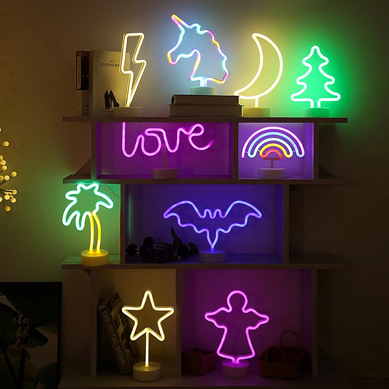 Rainbow LED Neon Signs Light USB 12V Flamingo Unicorn Wedding Bar Shop Window Room Home Decor Bulb For Christmas Gift Table Lamp
Rainbow LED Neon Signs Light USB 12V Flamingo Unicorn Wedding Bar Shop Window Room Home Decor Bulb For Christmas Gift Table Lamp
