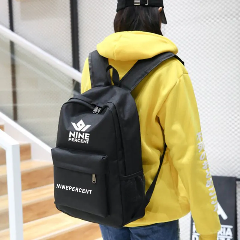 Nine Percent Backpacks 9% KPOP Black Nylon Bagpack Solid School Bag Mochila Anime Bags B075
Nine Percent Backpacks 9% KPOP Black Nylon Bagpack Solid School Bag Mochila Anime Bags B075