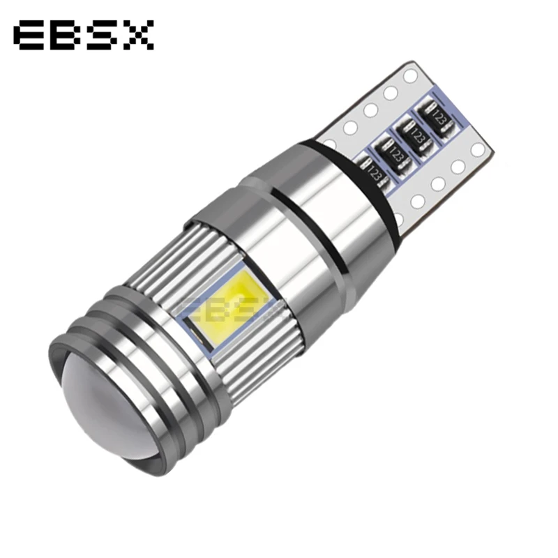 EBSX 10PCS T10 W5W canbus No Error 6 SMD 5630 5730 6 LED Lights Wedge Bulb High Power Led Car Parking Auto Clearance Lights 12V
EBSX 10PCS T10 W5W canbus No Error 6 SMD 5630 5730 6 LED Lights Wedge Bulb High Power Led Car Parking Auto Clearance Lights 12V