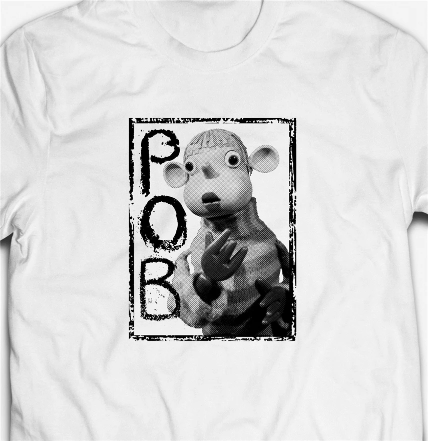 Фото Pob Ретро культ классики детская ТВ программа Мужская-Fit 100% хлопок футболка модная